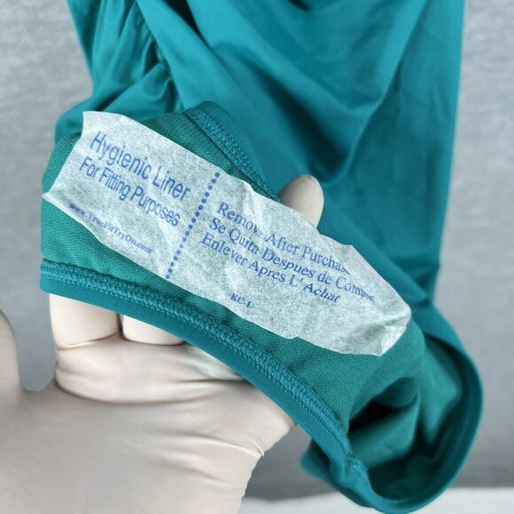 Lauren Ralph Lauren NWT Womens 16 Teal One Piece Halter Swimsuit Slimming Fit - Picture 13 of 14